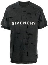 ripped logo-print T-shirt